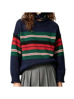 Women's Oversized Roll Neck Sweater Long Sleeve Pullover Fall Casual Tops